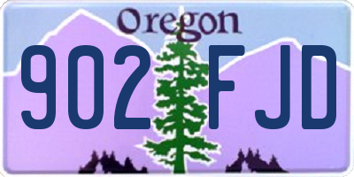 OR license plate 902FJD