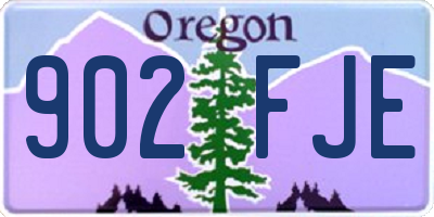 OR license plate 902FJE