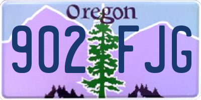 OR license plate 902FJG