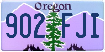 OR license plate 902FJI