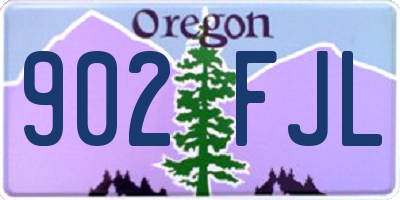 OR license plate 902FJL