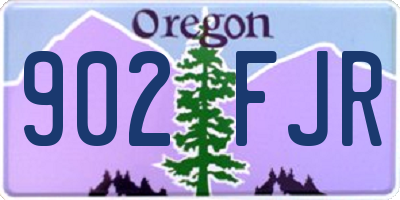 OR license plate 902FJR