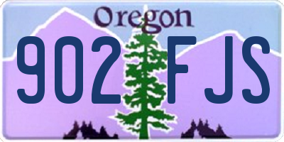 OR license plate 902FJS