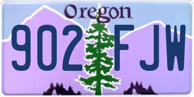OR license plate 902FJW
