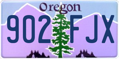OR license plate 902FJX