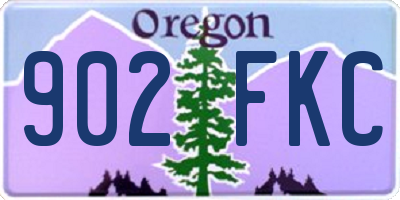 OR license plate 902FKC