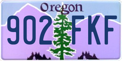OR license plate 902FKF