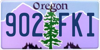 OR license plate 902FKI
