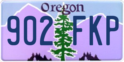 OR license plate 902FKP