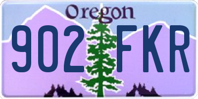 OR license plate 902FKR