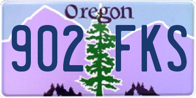 OR license plate 902FKS
