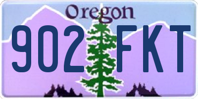 OR license plate 902FKT