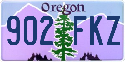 OR license plate 902FKZ