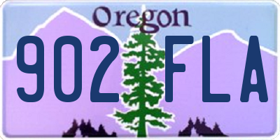 OR license plate 902FLA