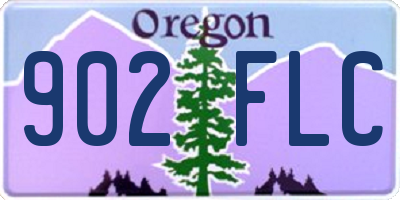 OR license plate 902FLC