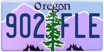 OR license plate 902FLE