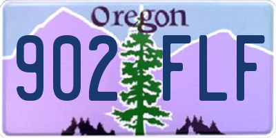 OR license plate 902FLF