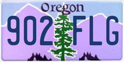OR license plate 902FLG