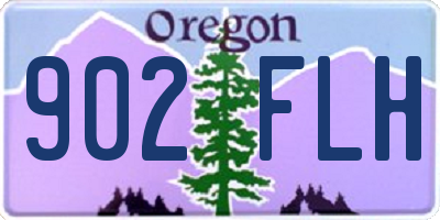 OR license plate 902FLH