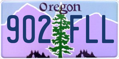 OR license plate 902FLL