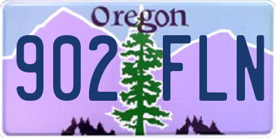 OR license plate 902FLN