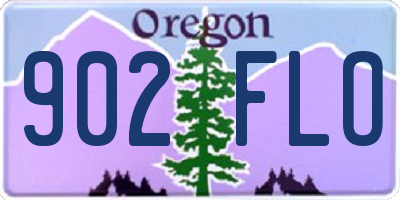 OR license plate 902FLO