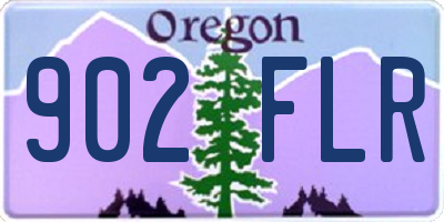 OR license plate 902FLR