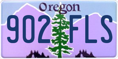 OR license plate 902FLS