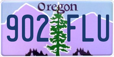 OR license plate 902FLU