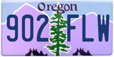 OR license plate 902FLW