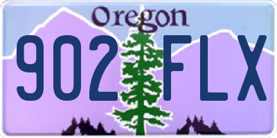 OR license plate 902FLX
