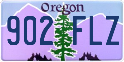 OR license plate 902FLZ