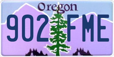 OR license plate 902FME