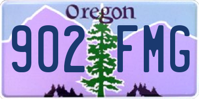 OR license plate 902FMG
