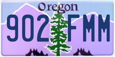 OR license plate 902FMM