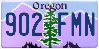 OR license plate 902FMN