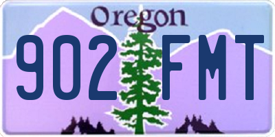 OR license plate 902FMT