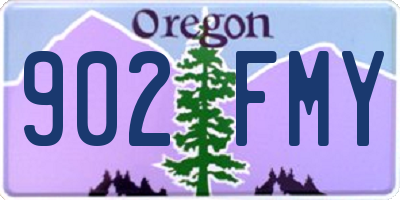 OR license plate 902FMY