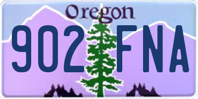 OR license plate 902FNA