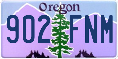 OR license plate 902FNM