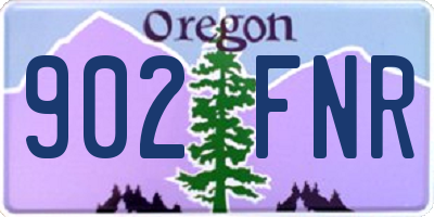 OR license plate 902FNR