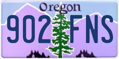 OR license plate 902FNS