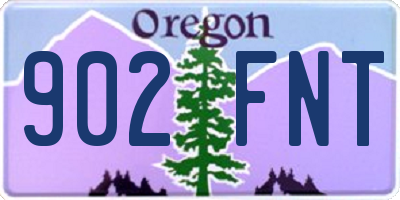 OR license plate 902FNT