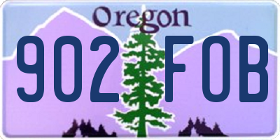OR license plate 902FOB