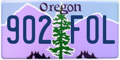 OR license plate 902FOL