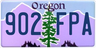 OR license plate 902FPA