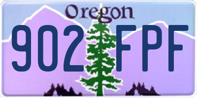 OR license plate 902FPF