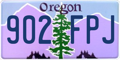 OR license plate 902FPJ