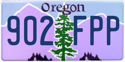 OR license plate 902FPP