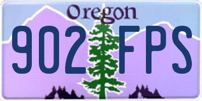 OR license plate 902FPS